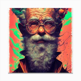 a portrait of santa Canvas Print