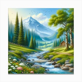 Mountain Stream 11 Canvas Print