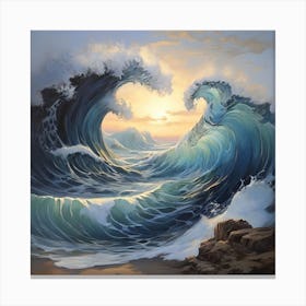 Heart Of The Ocean Canvas Print