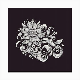 Floral Design Vector Canvas Print