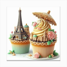 Paris Cupcakes Canvas Print