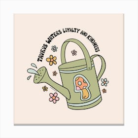 Taurus Watering Can Canvas Print