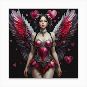 Valentine Angel Canvas Print