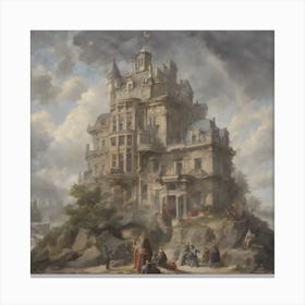 Castle On A Rock Canvas Print