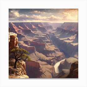 Breathtaking view of the Grand Canyon Canvas Print