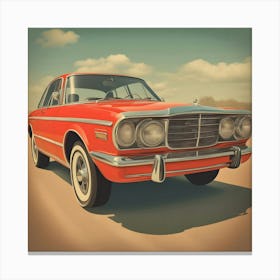 Retro Vintage Car Canvas Print