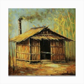 Hut In The Woods Canvas Print