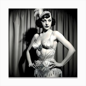 1920's Burlesque Dancer ~Reimagined 125 Canvas Print