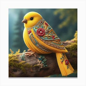 Tawny Bird Canvas Print