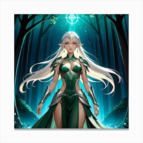 Elven Warrior Princess Canvas Print