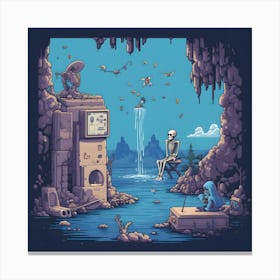 Pixel Art Canvas Print