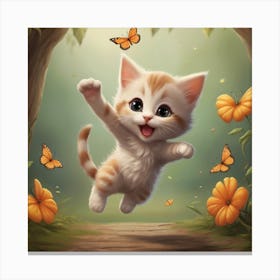 Cute Kitten Canvas Print