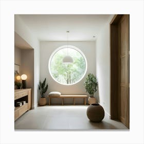 Round Window 1 Canvas Print