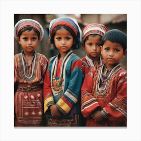 Children Of Nepal Canvas Print