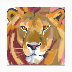 African Lion 02 Canvas Print