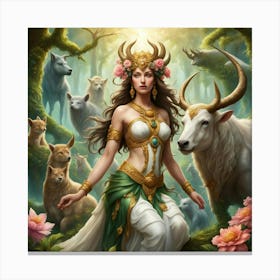 Goddess Of The Forest 10 Canvas Print