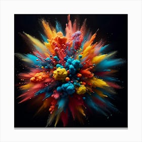 Colorful Powder Explosion 2 Canvas Print