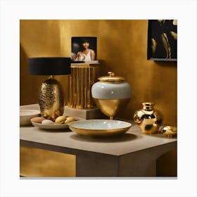 Gold Decor Canvas Print