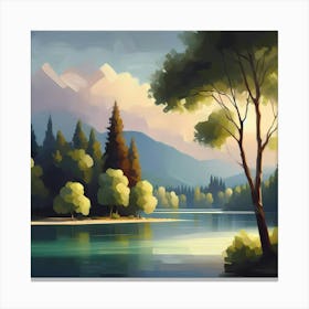 Landscape Painting 95 Canvas Print