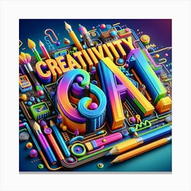 Creativity AI Canvas Print