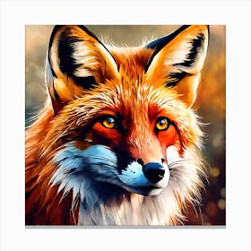 The Beautiful Red Fox Canvas Print