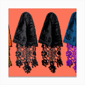 Four Scarves Canvas Print