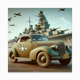 Wwii Car Canvas Print