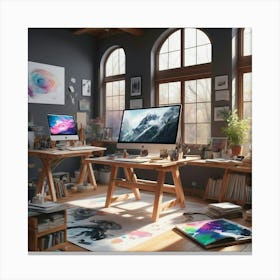 Home Office 17 Canvas Print