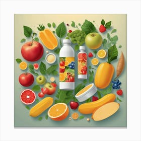 Default Vitamin Art 3 Canvas Print