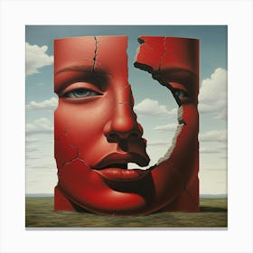 'The Red Face' Canvas Print