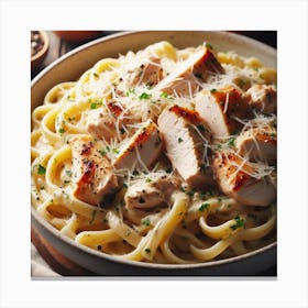 Chicken Pasta Canvas Print