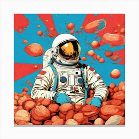 Astronaut In Space 6 Canvas Print