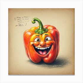 Happy Pepper 1 Canvas Print