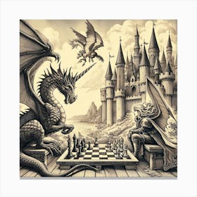 Chess Game 5 Canvas Print
