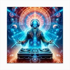 Psychedelic Dj Canvas Print