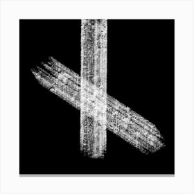 Black and White Cross Canvas Print