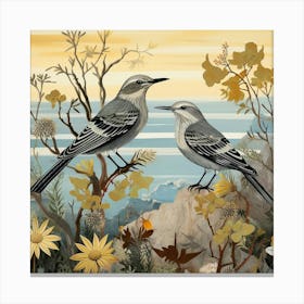 Bird In Nature Mockingbird 2 Canvas Print