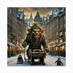 Trolls In Karl Johan Street Canvas Print