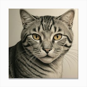 Cat Portrait Canvas Print