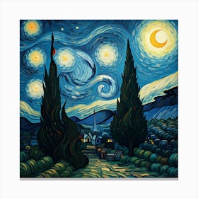 Starry Night 1 Canvas Print