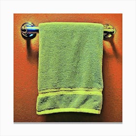 Towel Hanger With Towel Canvas Print