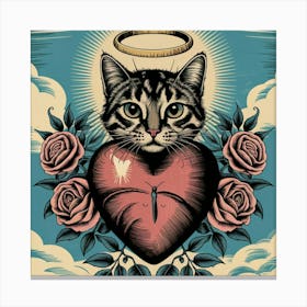 Angel Cat Canvas Print