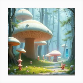 Mushroom Forest 22 Canvas Print