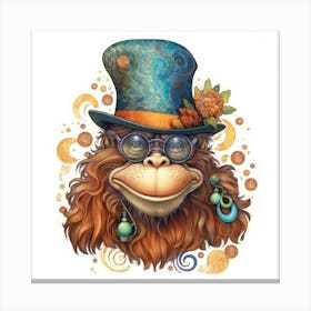 Monkey In A Top Hat Toile