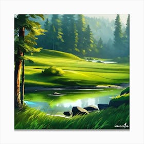 Golf Course Canvas Print