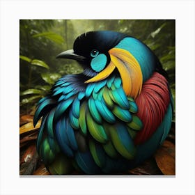 Bird In The Forest Canvas Print