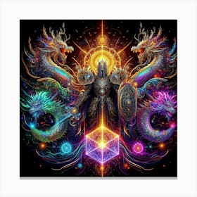 Dragons And Magic Canvas Print