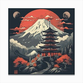 Asian Pagoda Canvas Print