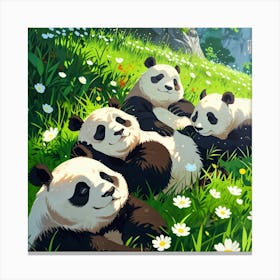 Panda Bears 2 Canvas Print