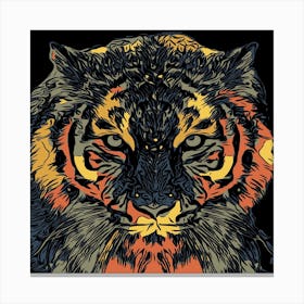 Tiger Predator Feline Canvas Print